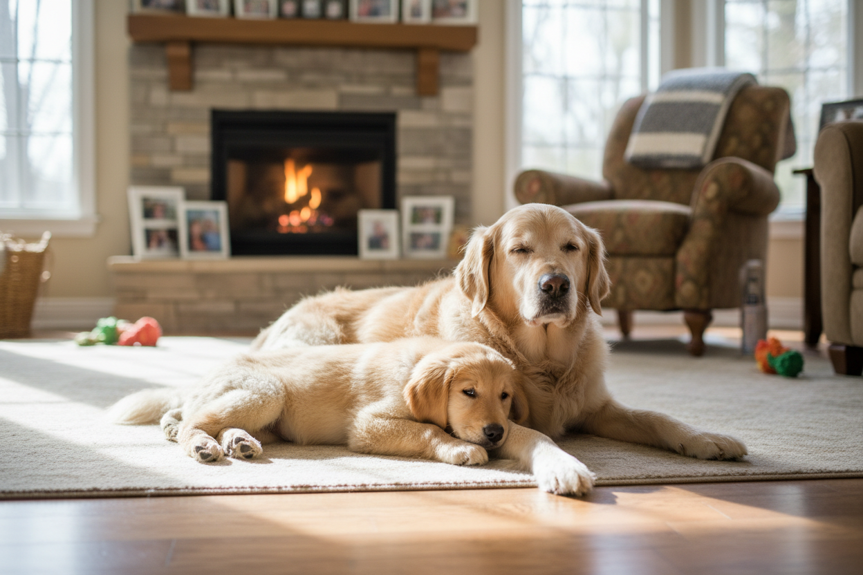 Puppy and senior dog care products tailored to different life stages